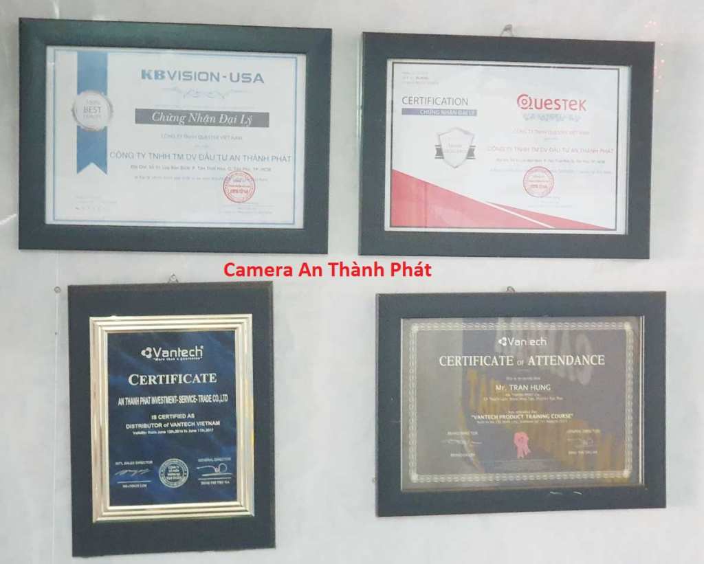 chứng nhận nhà phân phối camera An Thành Phát