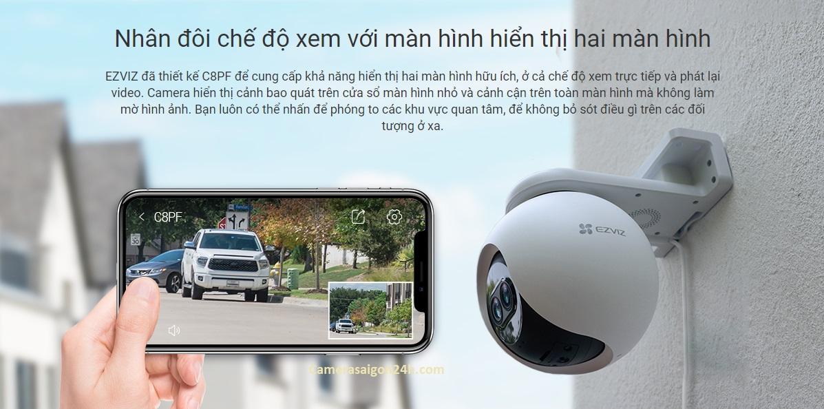 LẮP CAMERA WIFI PTZ C8PF Giá Rẻ EZVIZ